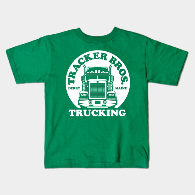 Tracker Bros Trucking Kids T-Shirt by MindsparkCreative